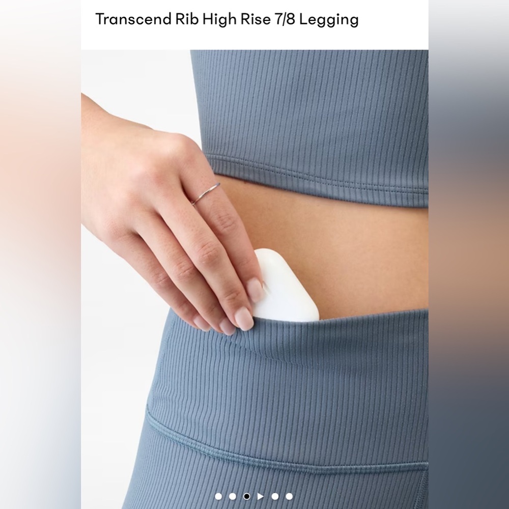Athleta Transcend Rib High Rise 7/8 Legging - Picture 10 of 12